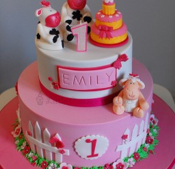 426x640px Baby Girl 1st Birthday Cake Picture in Birthday Cake